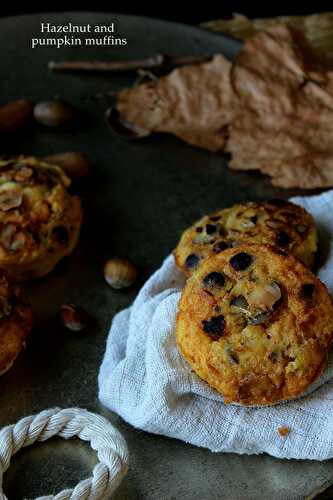 Muffins à la courge et aux noisettes