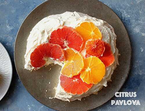 Pavlova aux agrumes