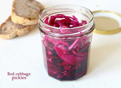 Pickles de chou rouge