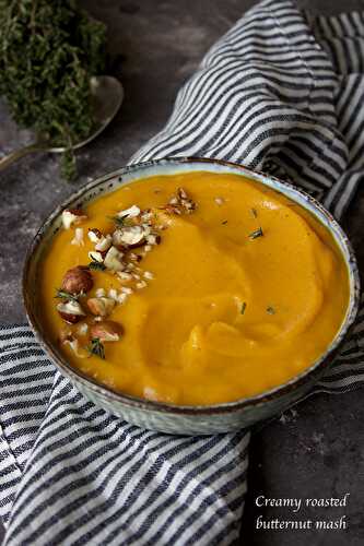 Purée de courge butternut crémeuse