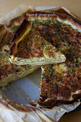 Quiche à la pomme de terre et aux lardons