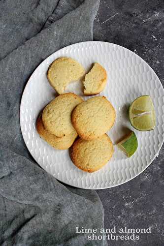 Sablés amande et citron vert