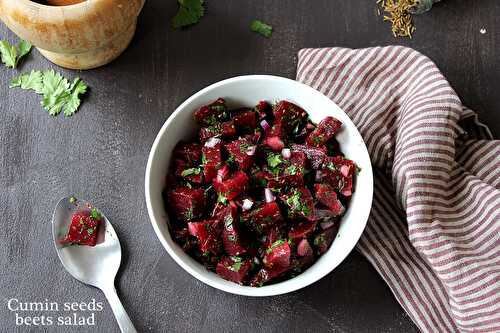 Salade de betteraves au cumin