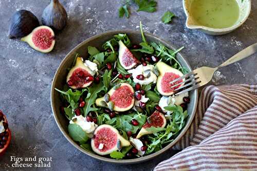 Salade de figue au fromage de chèvre