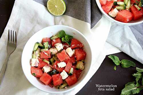 Salade de pastèque à la feta