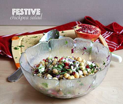 Salade de pois chiche festive