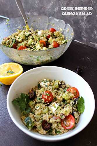 Salade de quinoa à la grecque