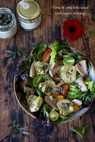 Salade de thon à l'artichaut, sauce aux câpres avec Campisi