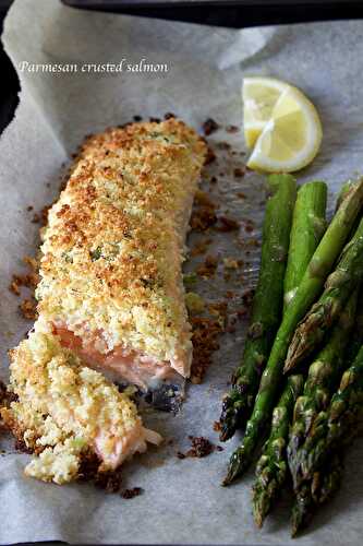 Saumon en croûte de parmesan