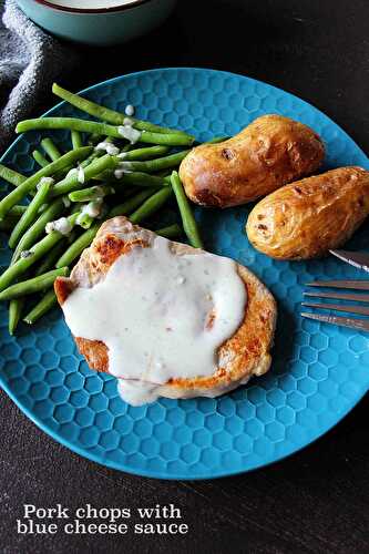 Steak de porc à la sauce roquefort