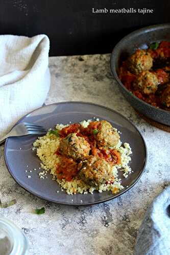 Tajine de boulettes d'agneau