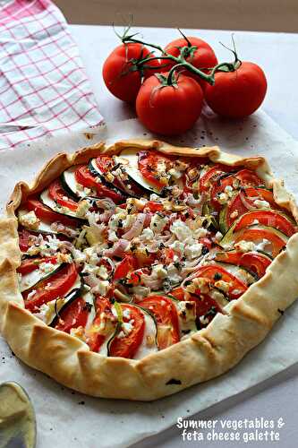 Tarte à la tomate, courgette et féta