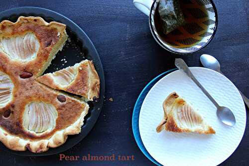 Tarte amandine aux poires