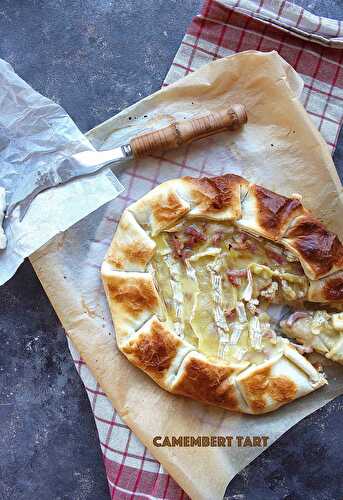 Tarte rustique au camembert