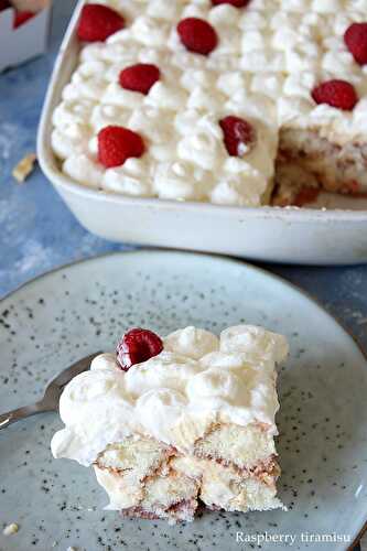 Tiramisu aux framboises