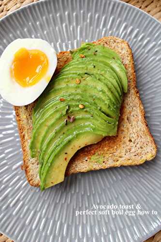 Toast à l'avocat et oeuf mollet (inratable)