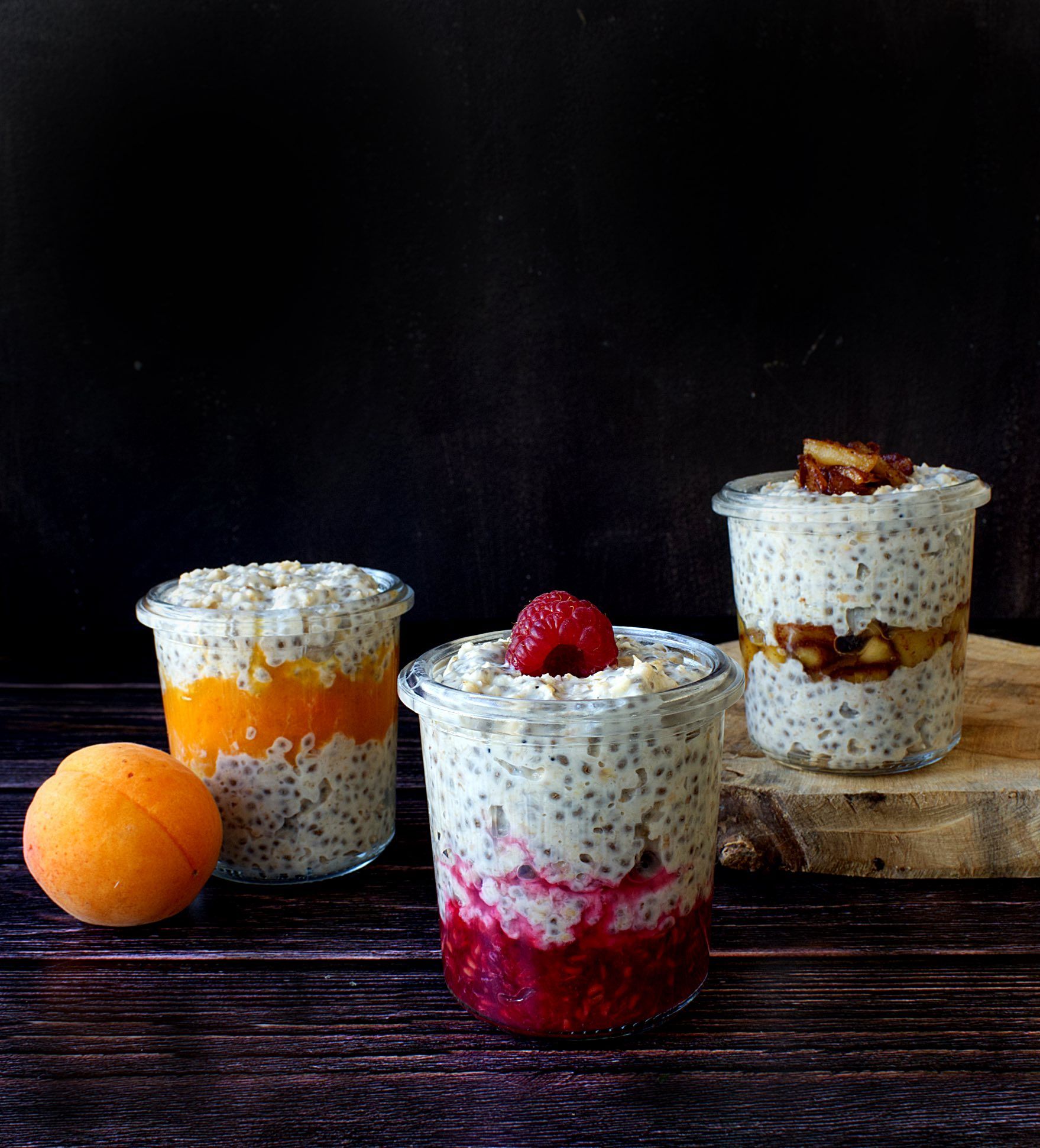 Overnight oats, porridge froid de 3 façons