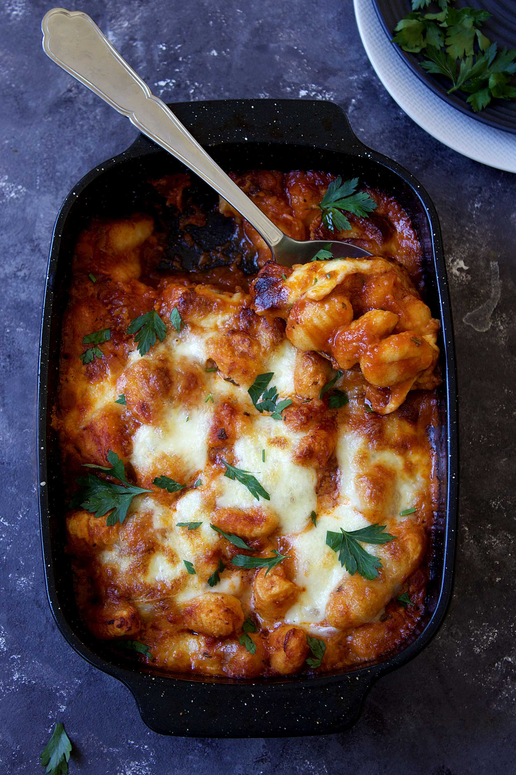 Gnocchi gratinés à la mozzarella