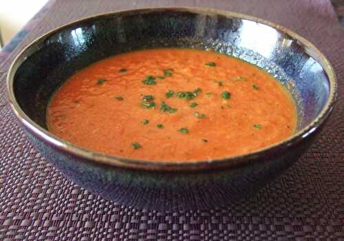 Soupe de tomate - Trucs et recettes d'Alexa ou comment cuisiner sans sel