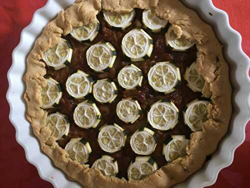 Tarte à la courgette et moutarde