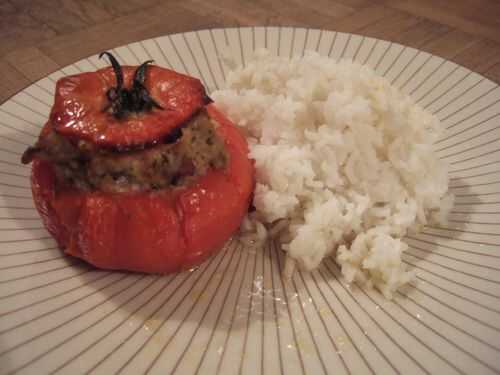 Tomates farcies au poulet