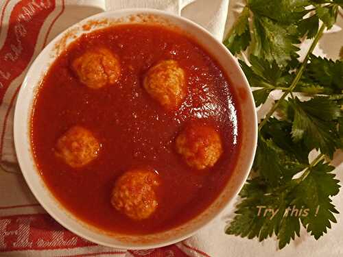 Boulettes de parmesan pour soupe à la tomate - Try this !