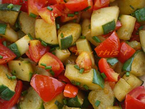 Concombre sauté aux tomates - Try this !