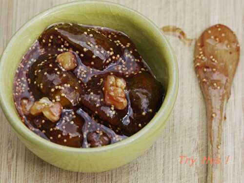 Confiture de figues vertes et noix - Try this !