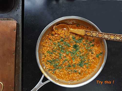 Curry de lentilles corail - Try this !