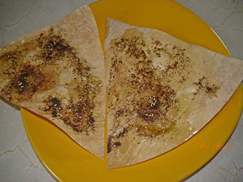 Feuilles croquantes au zaatar - Try this !