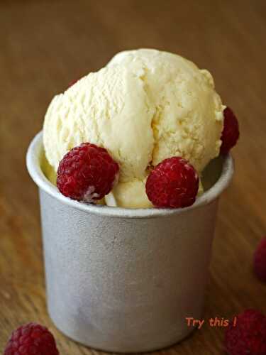 Glace au chocolat blanc - Try this !