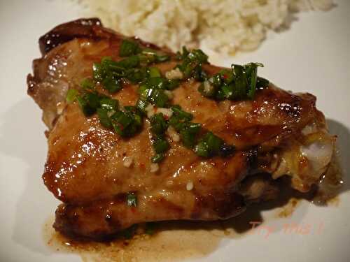 Poulet au soja, sauce au gingembre - Try this !