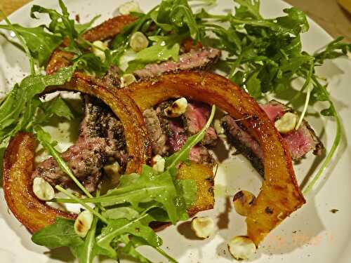 Salade de boeuf et potimarron rôti - Try this !