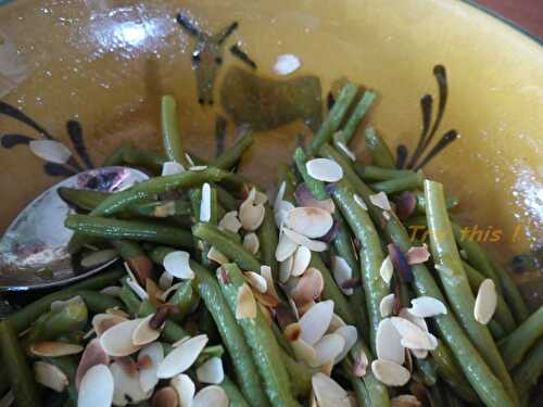 Salade de haricots verts aux amandes - Try this !