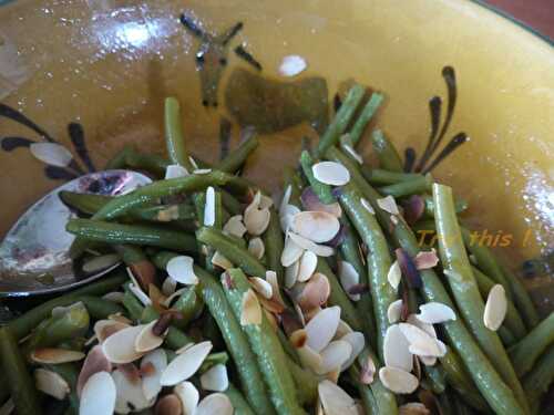 Salade de haricots verts aux amandes - Try this !