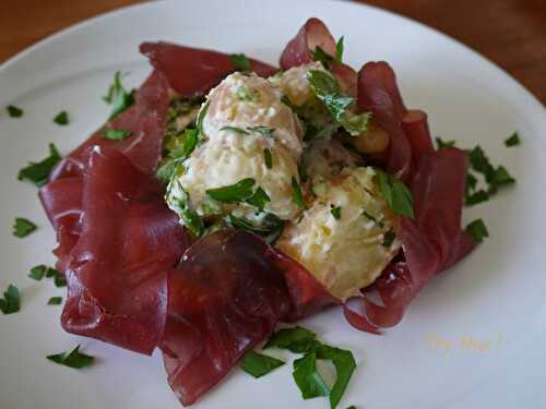 Salade de pommes de terre au wasabi et bresaola - Try this !