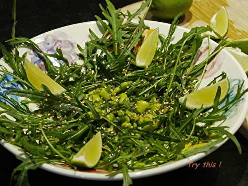 Salade tiède de roquette et fèves - Try this !