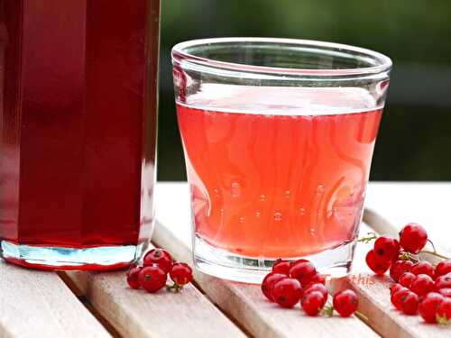 Sirop de groseille à l'extracteur de jus - Try this !