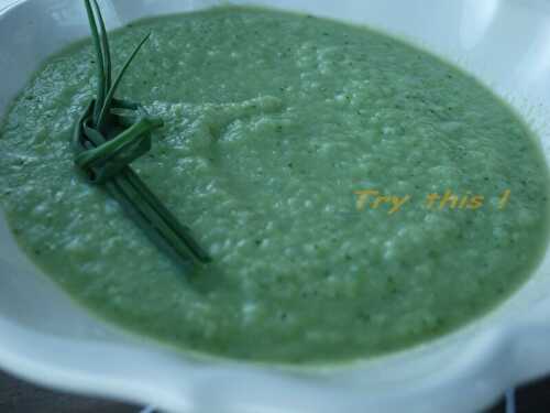 Soupe froide au gingembre frais - Try this !