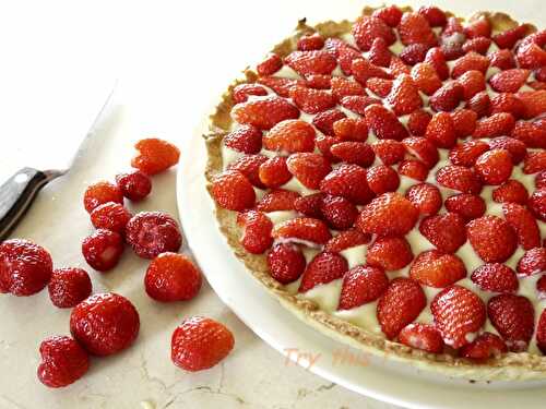 Tarte aux fraises sans produits laitiers - Try this !