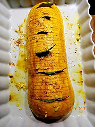 Courge butternut à la Hasselback