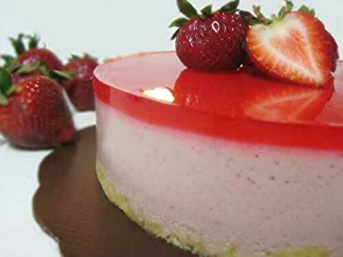 Bavarois aux fraises