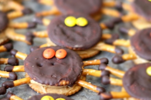 Biscuits  araignées au chocolat
