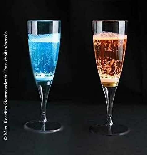 Blue Champagne et tropical