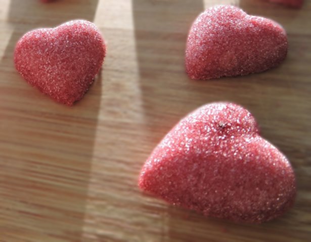 Bonbon ,Cœurs en sucre pour la Saint-Valentin