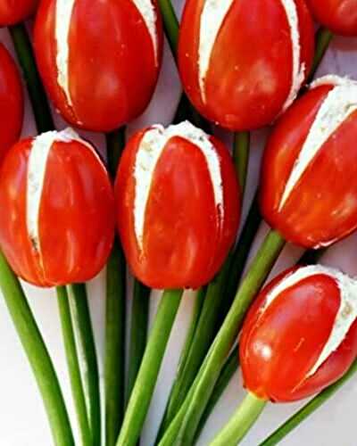 Bouquet de Tulipe Tomate et fromage