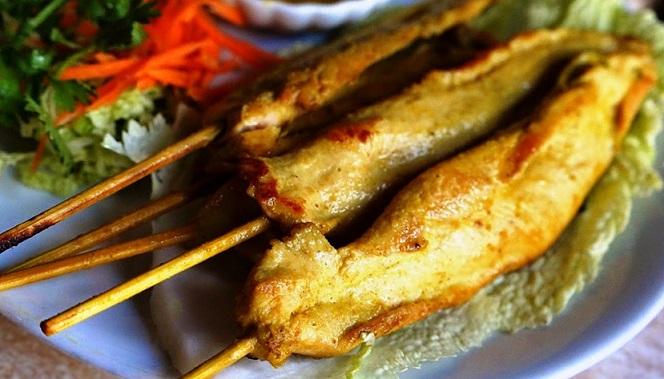 Brochettes de poulet à la thai