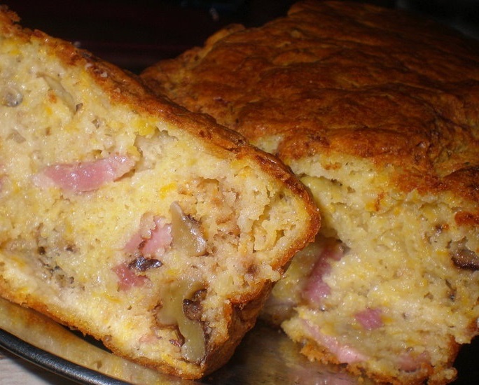 Cake au potiron et lardon