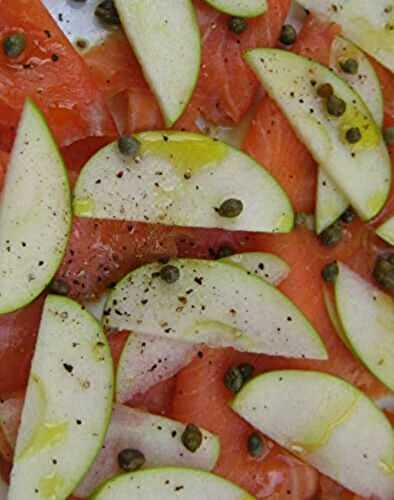 Carpaccio de saumon à la pomme verte