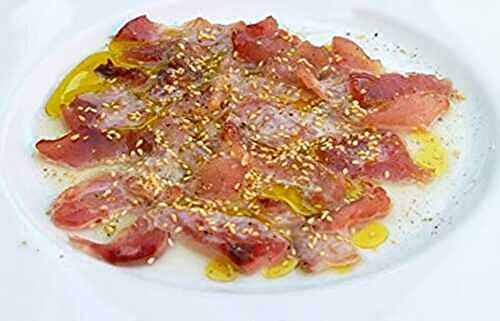 Carpaccio de thon rouge